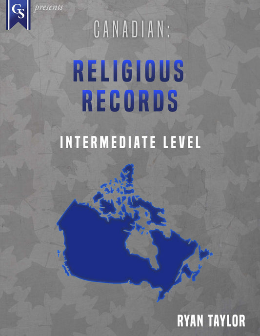 Printed Course Material-Canadian: Religious Records