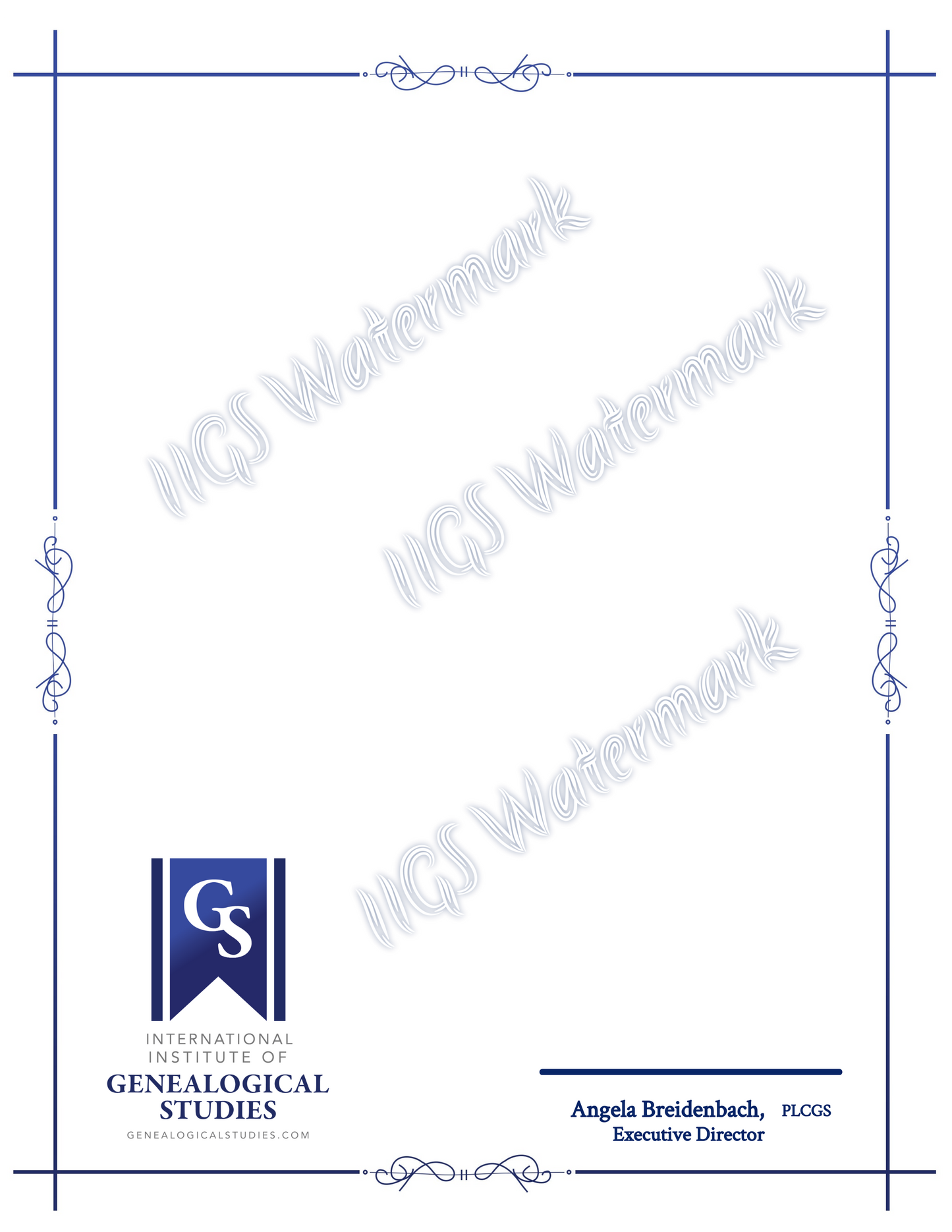Printed/Replacement Certificate