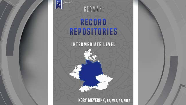 Course Enrollment: GR-203 German: Record Repositories