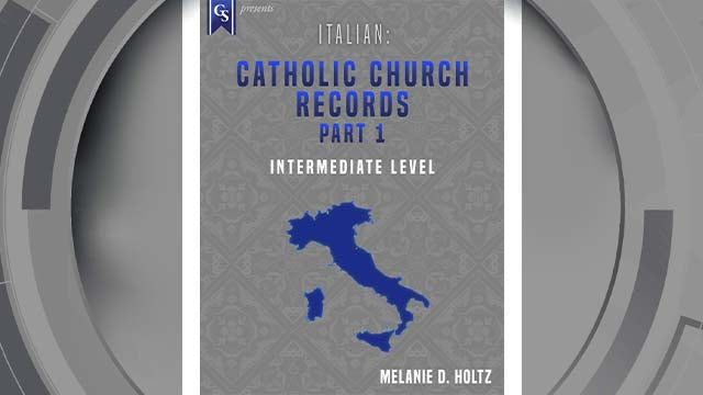 Course Enrollment: IT-201 Italian: Catholic Church Records-Part 1