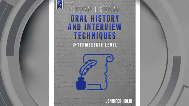 Course enrollment: EL-232 - Personal Historian: Oral History & Interviewing Techniques