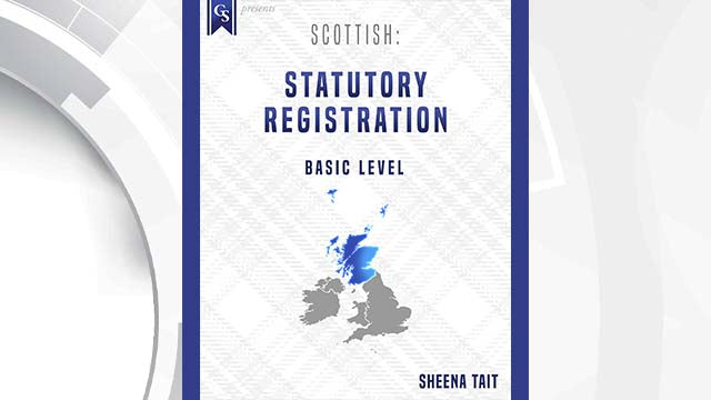 Course Enrollment: SC-104 Scottish: Statutory Registration