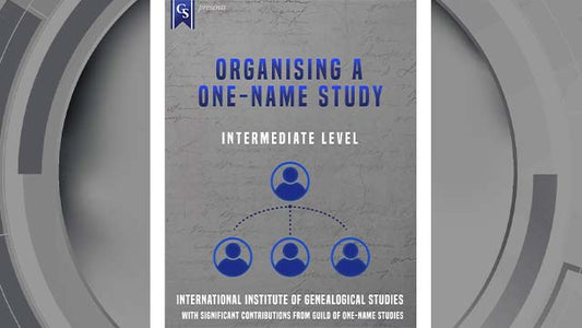 Course enrollment: DG-201 - Organising a One-Name Study
