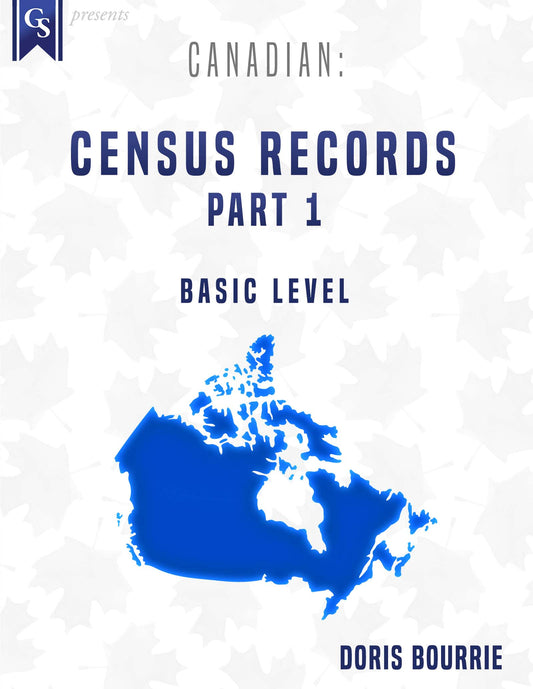 Printed Course Material-Canadian: Census Records-Part 1