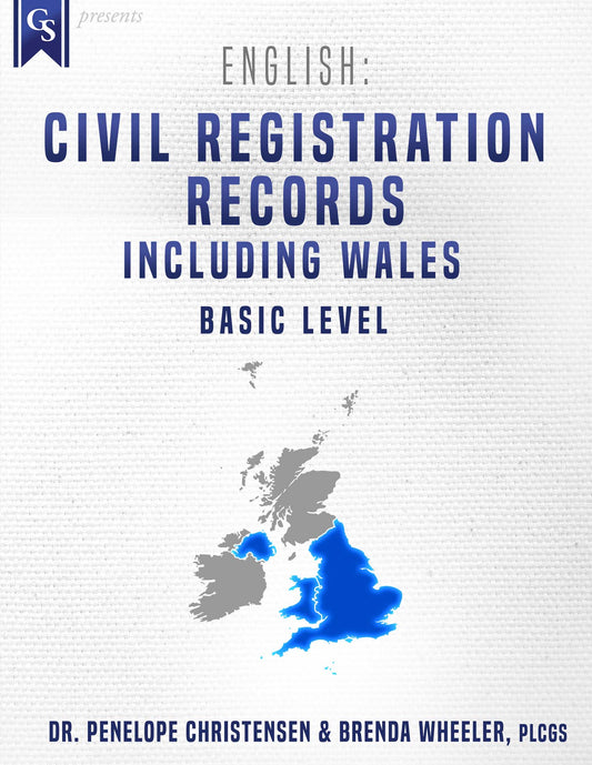 Printed Course Material-English: Civil Registration Records Including Wales