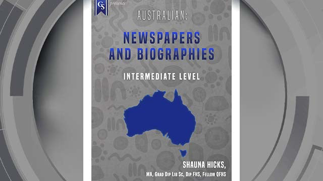 Course Enrollment: Australian: Newspapers and Biographies
