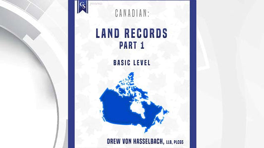 Course Enrollment: CA-104 Canadian: Land Records-Part 1