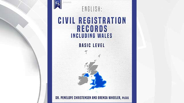 Course Enrollment: English: Civil Registration Records Including Wales