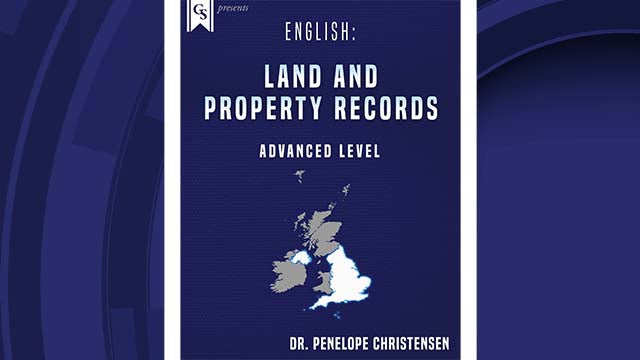 Course Enrollment: English: Land and Property Records