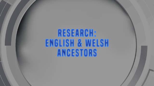 Course Enrollment: Research: English & Welsh Ancestors