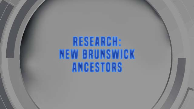 Course Enrollment: Research: New Brunswick Ancestors
